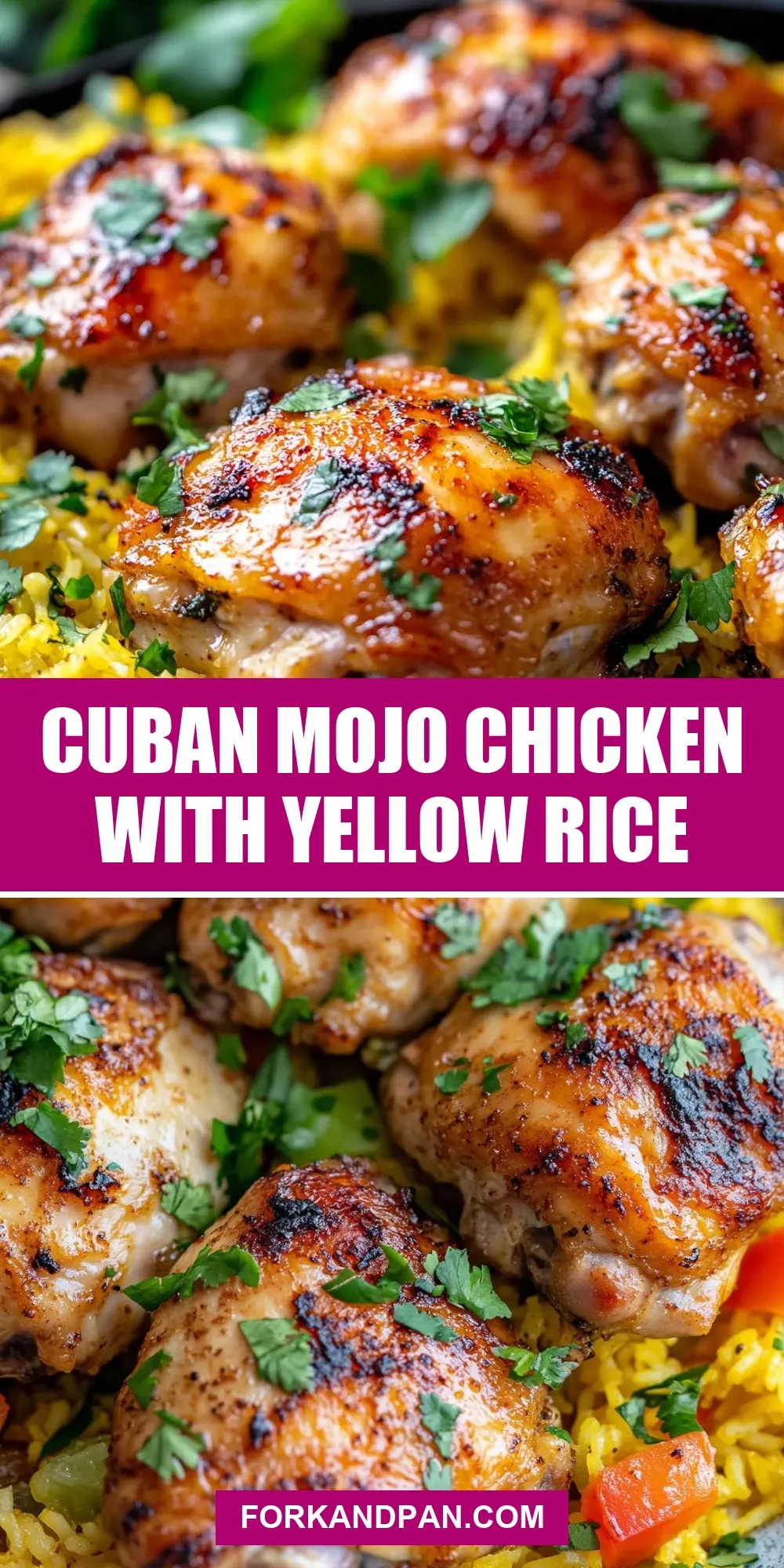 Easy Cuban Mojo Chicken With Yellow Rice