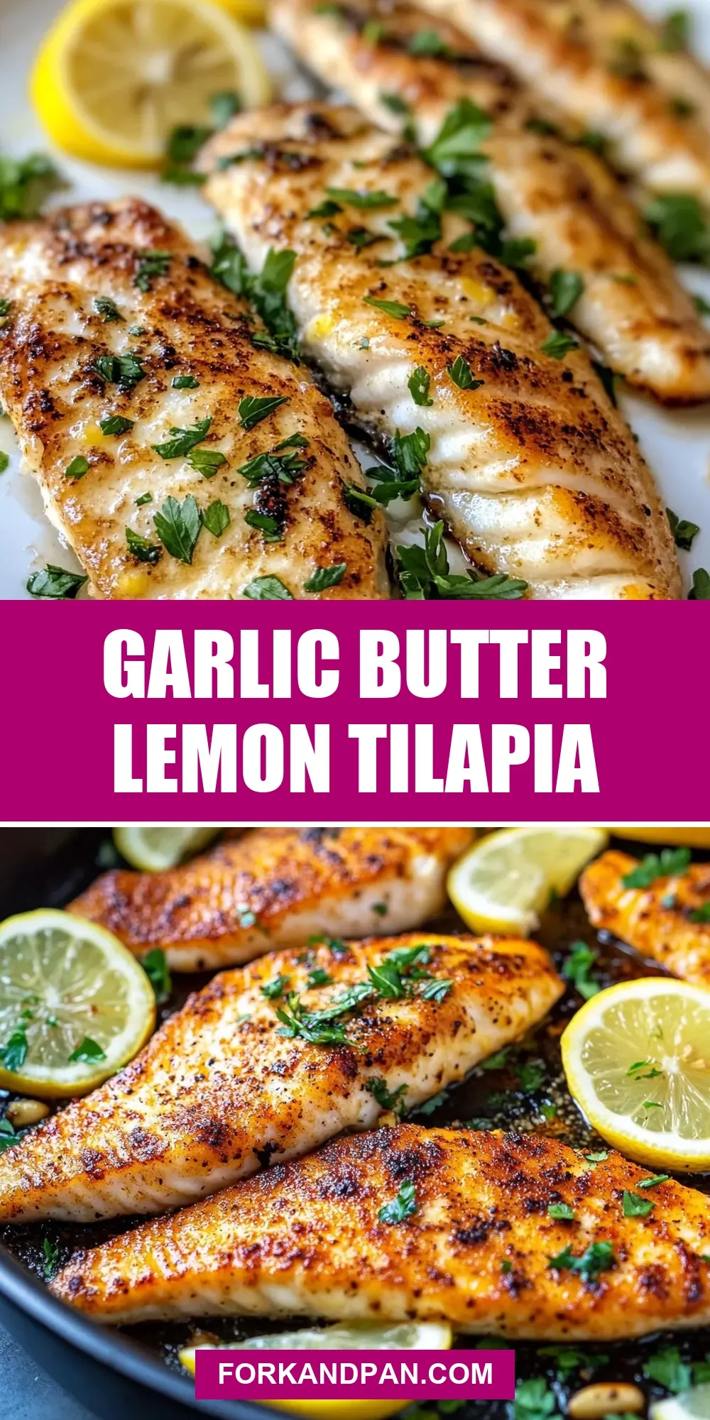 Easy Garlic Butter Lemon Tilapia Recipe