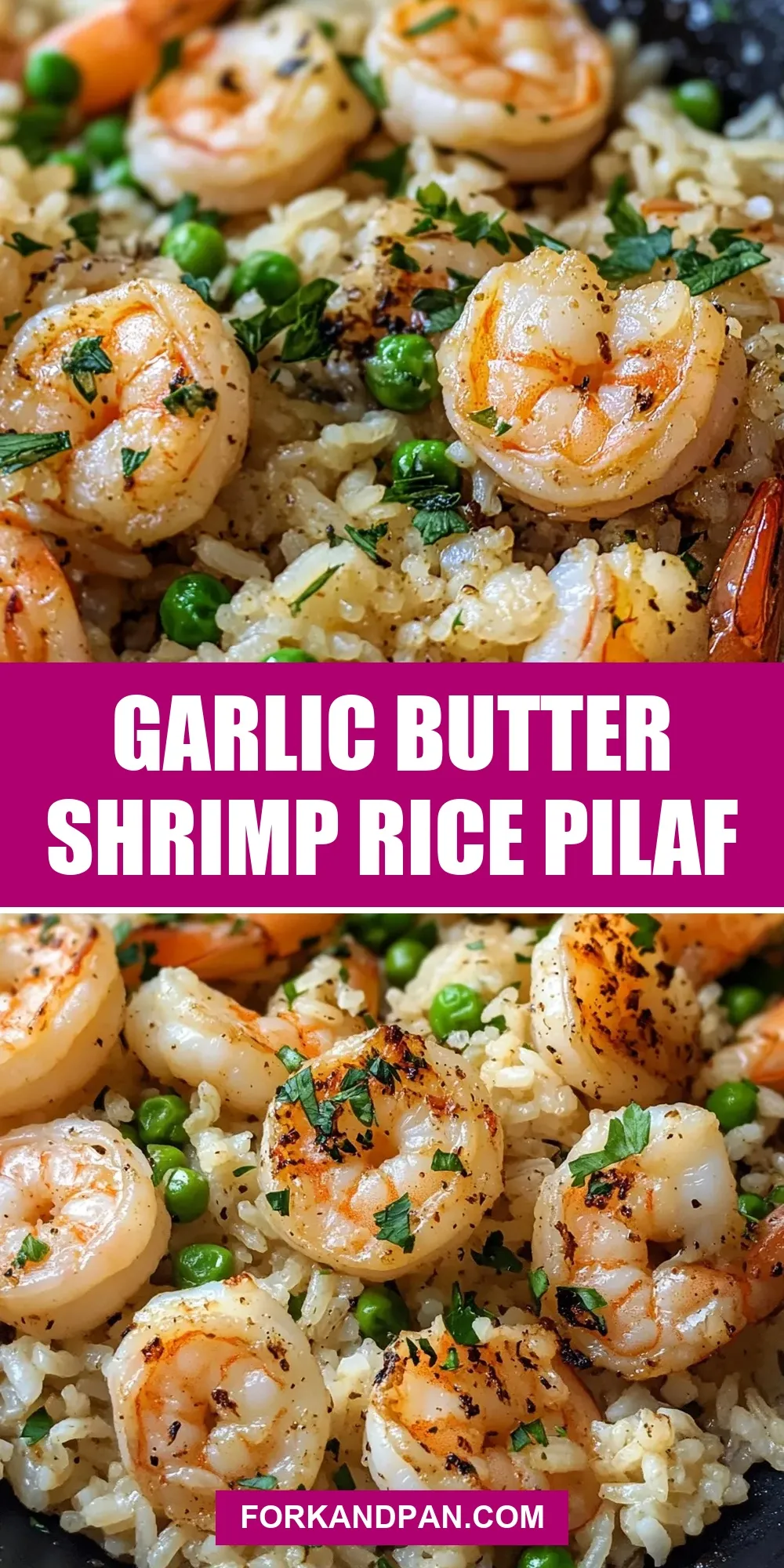 Tasty Garlic Butter Shrimp Rice Pilaf
