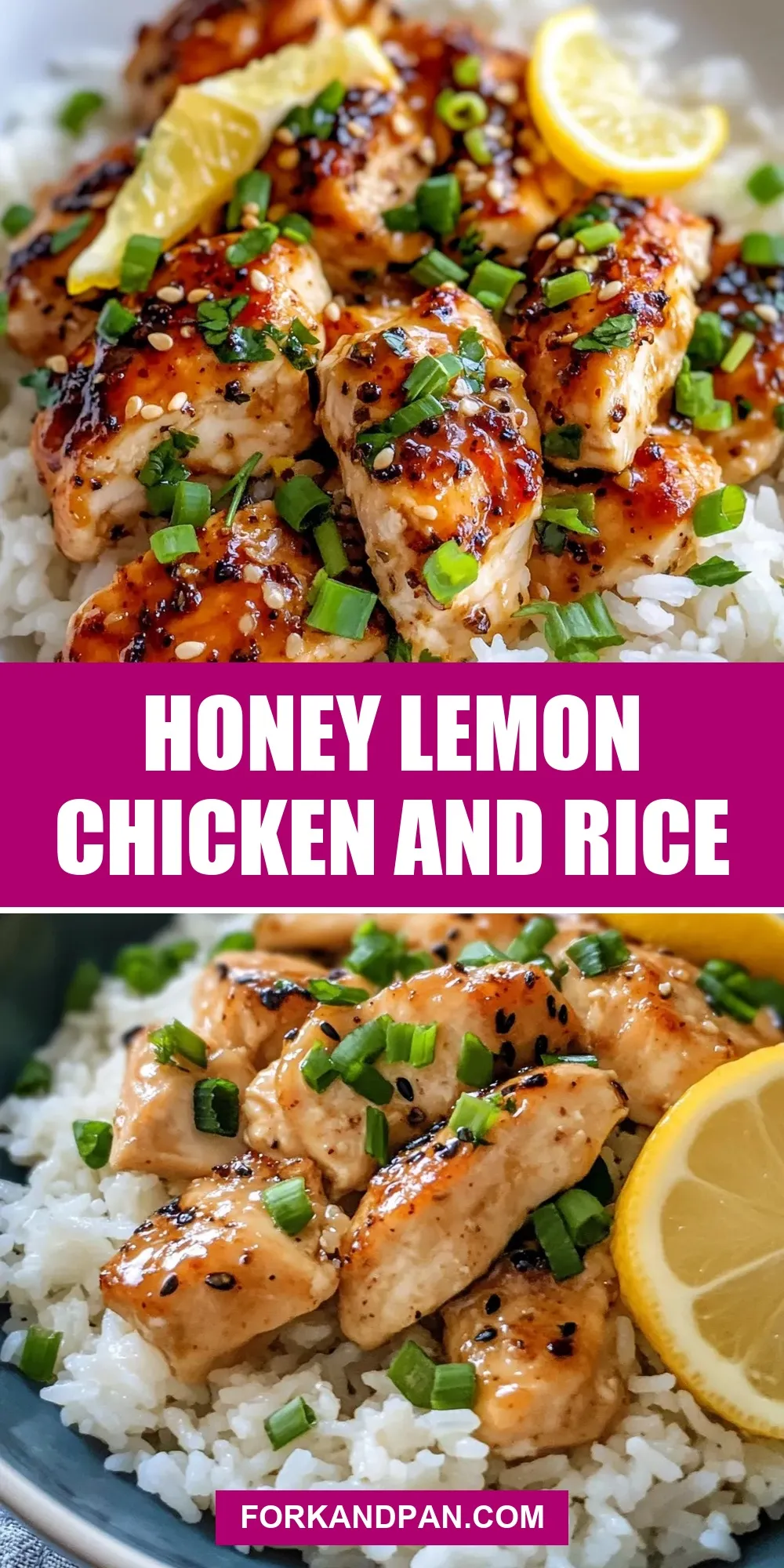 Fresh Honey Lemon Chicken And Rice