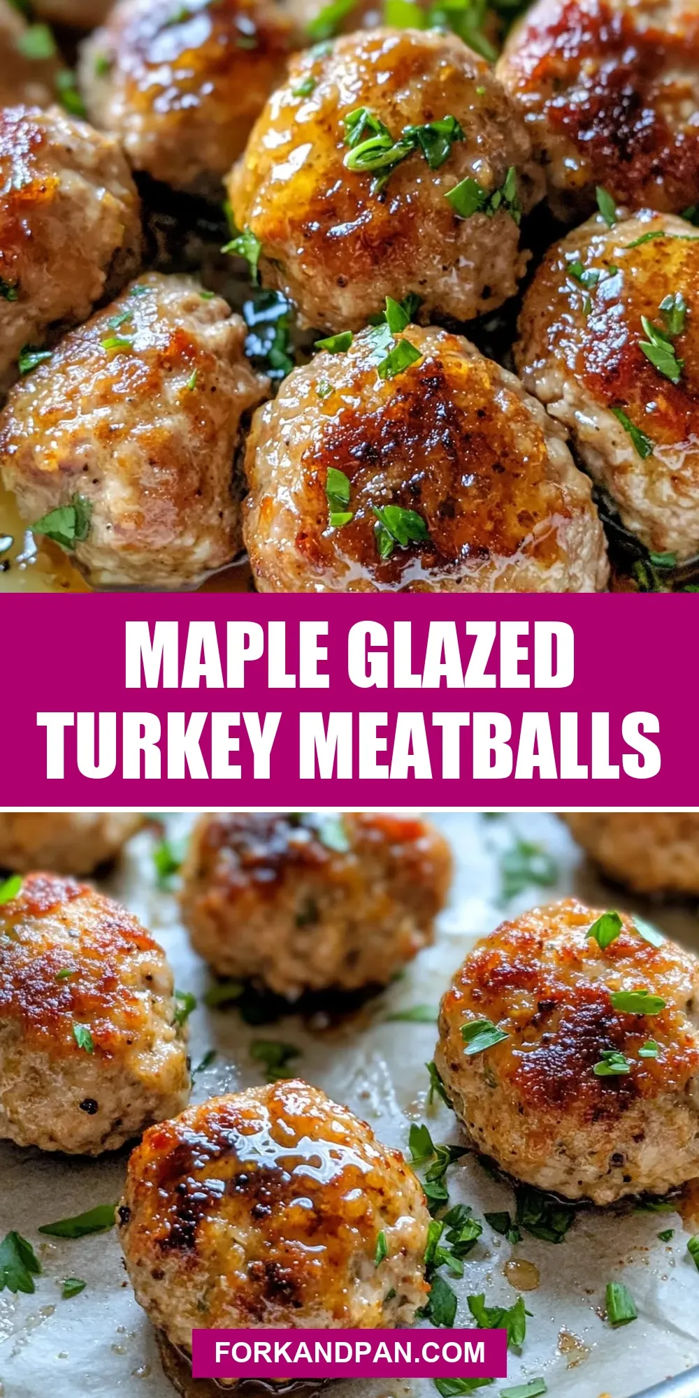 Maple Glazed Turkey Meatballs (The Best & Delicious)