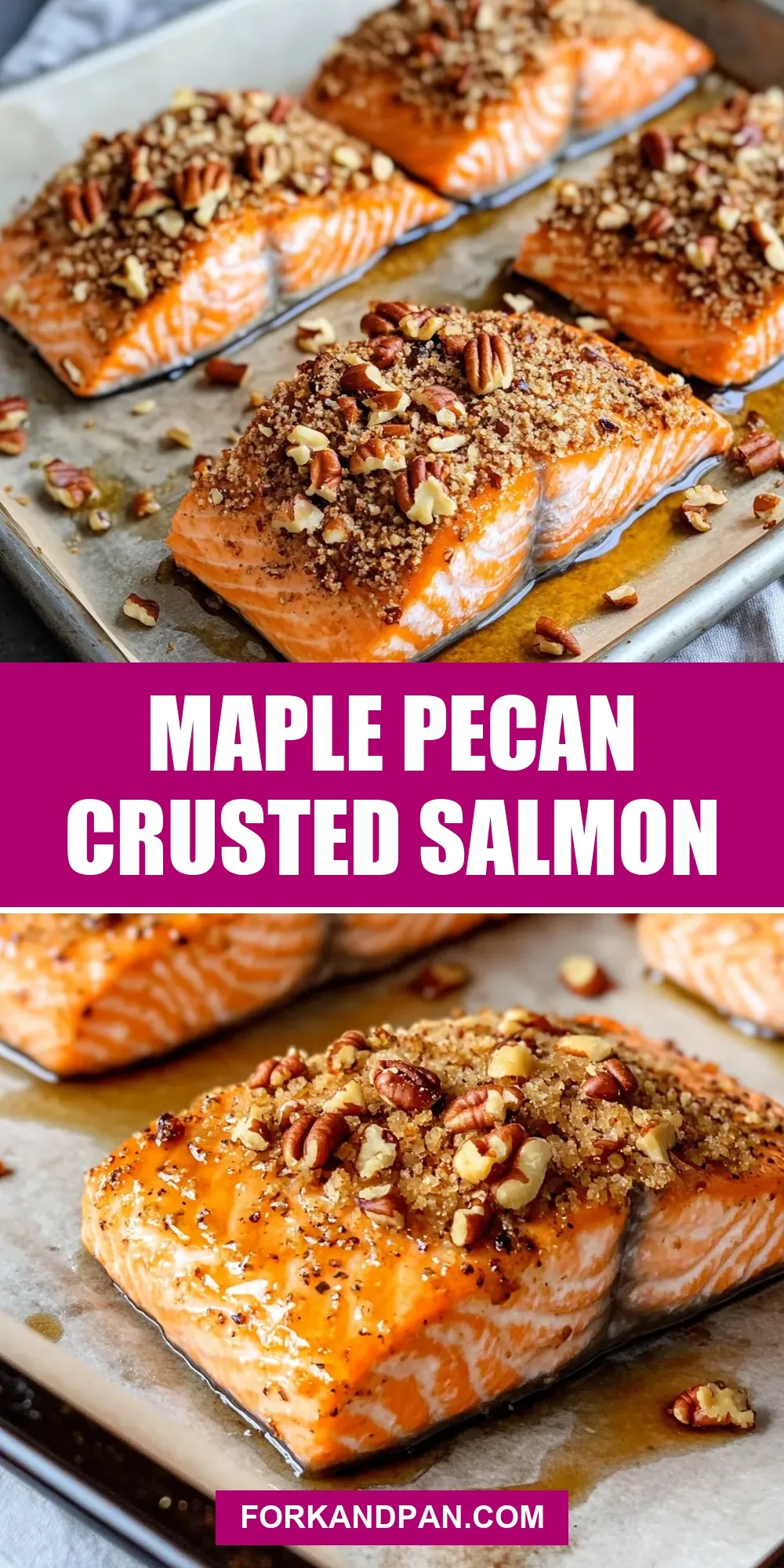 Fresh Maple Pecan Crusted Salmon