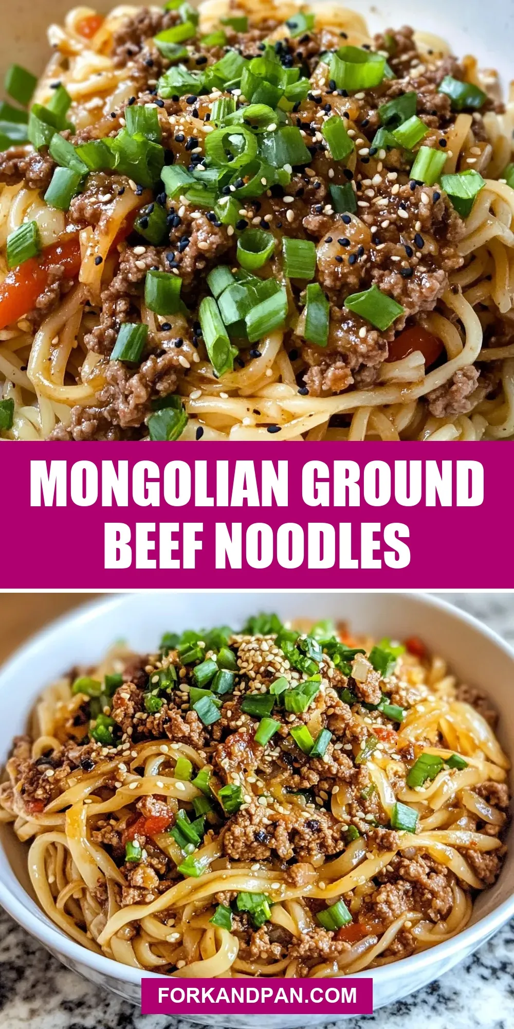 How To Make Creamy Mongolian Ground Beef Noodles