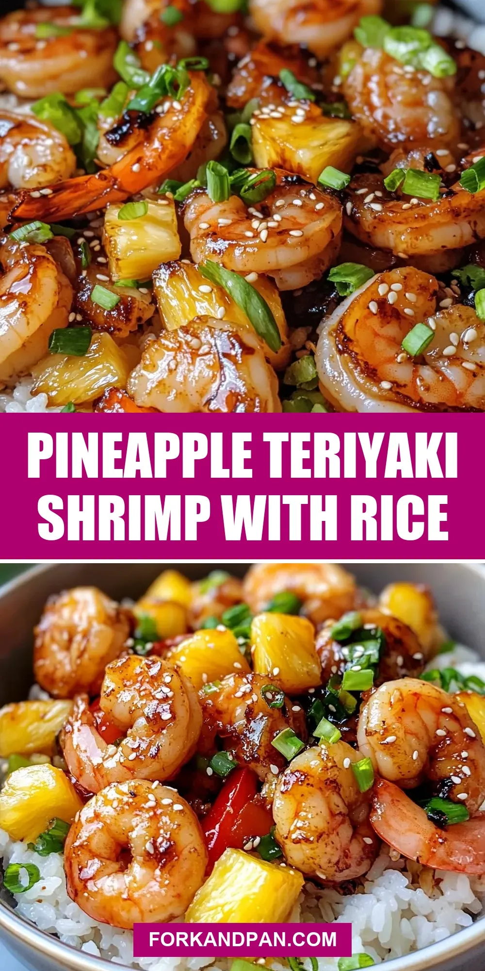 Homemade Pineapple Teriyaki Shrimp With Rice