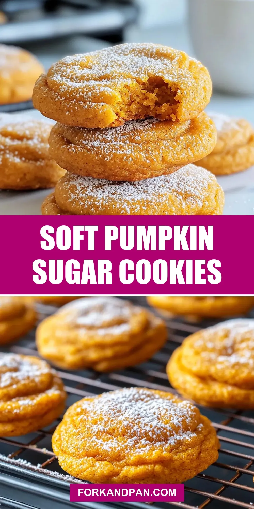 The Best Soft Pumpkin Sugar Cookies Ever