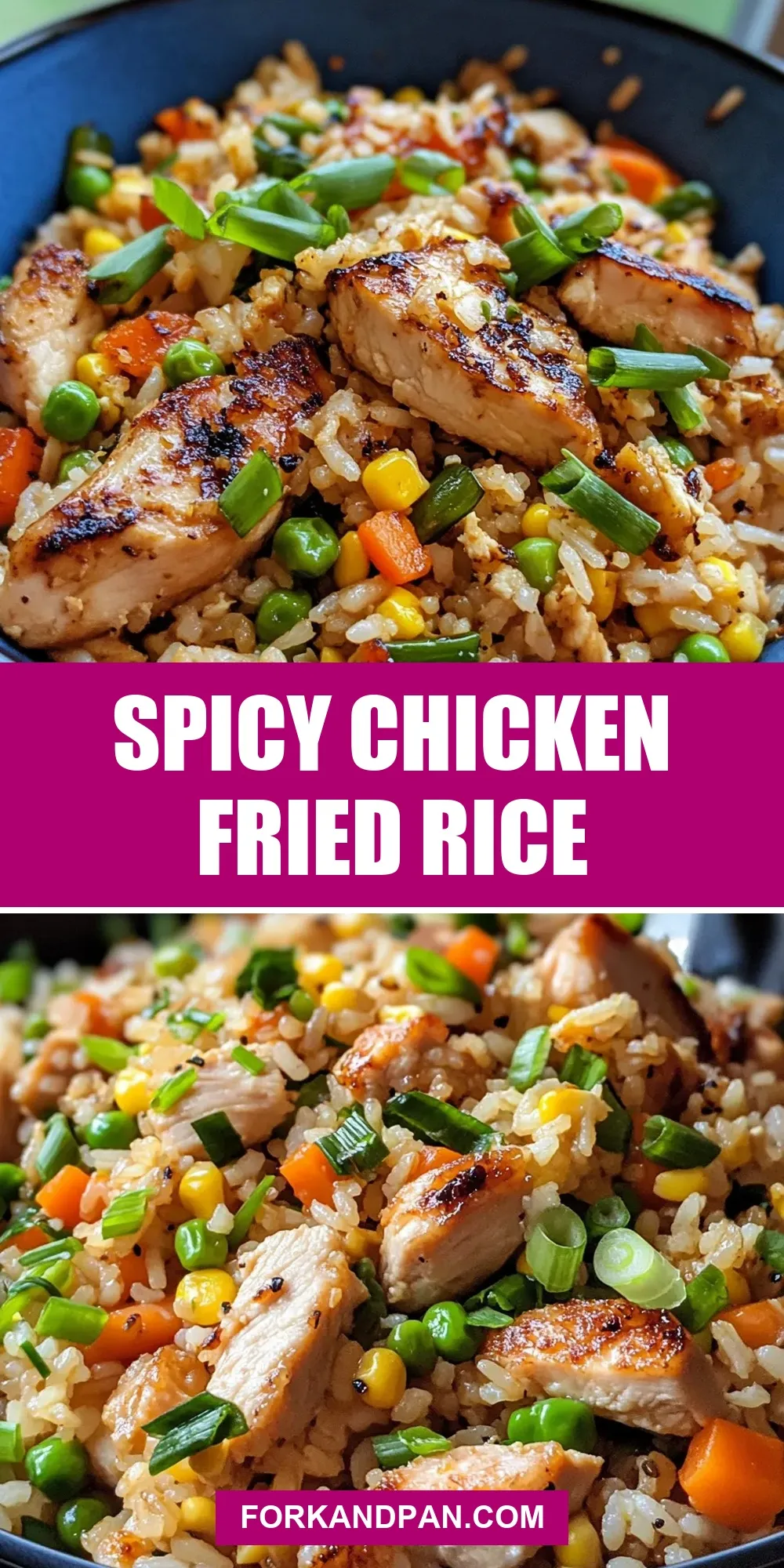Spicy Chicken Fried Rice (Homemade & Delicious)