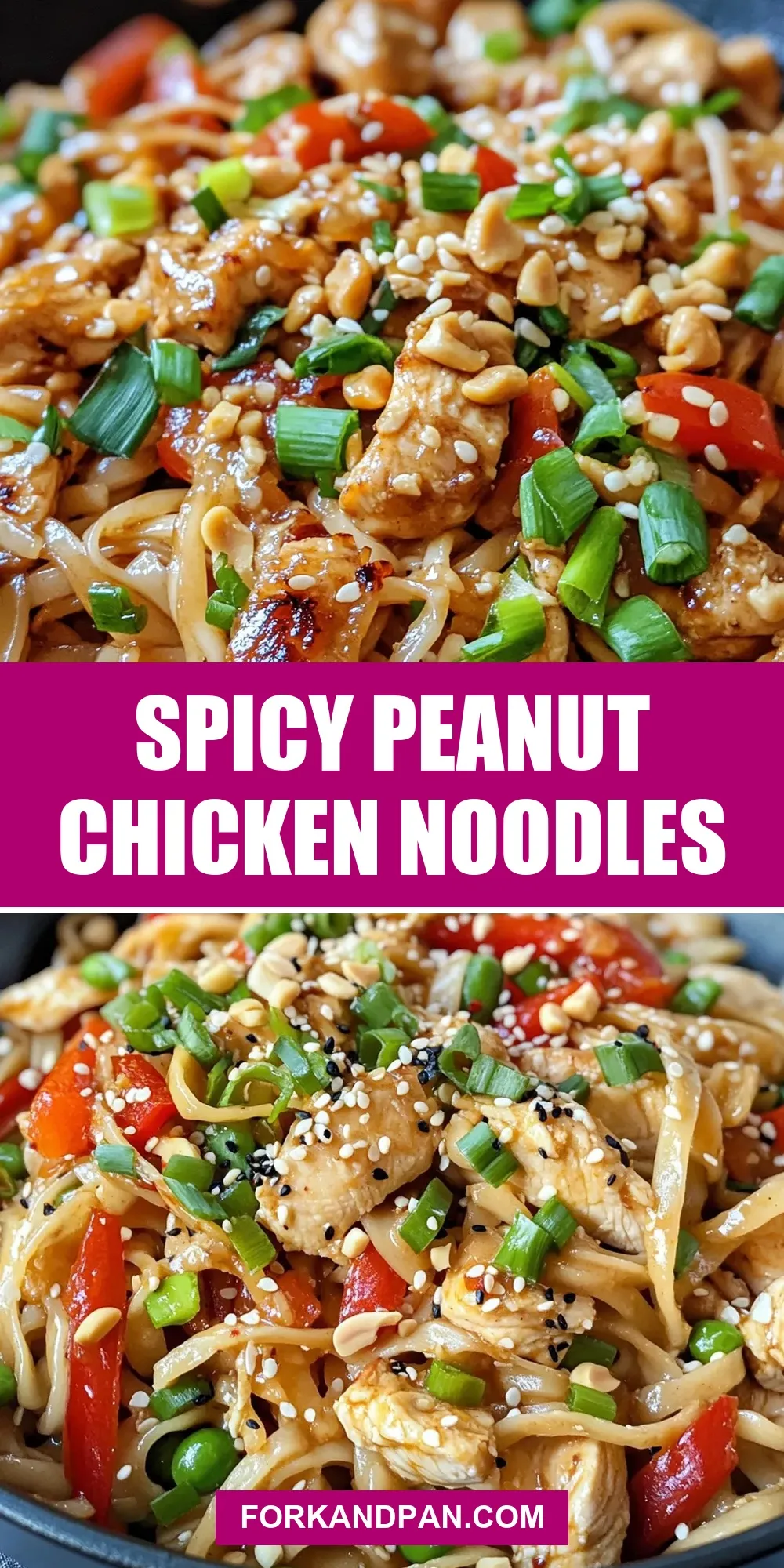 How To Make Homemade Spicy Peanut Chicken Noodles