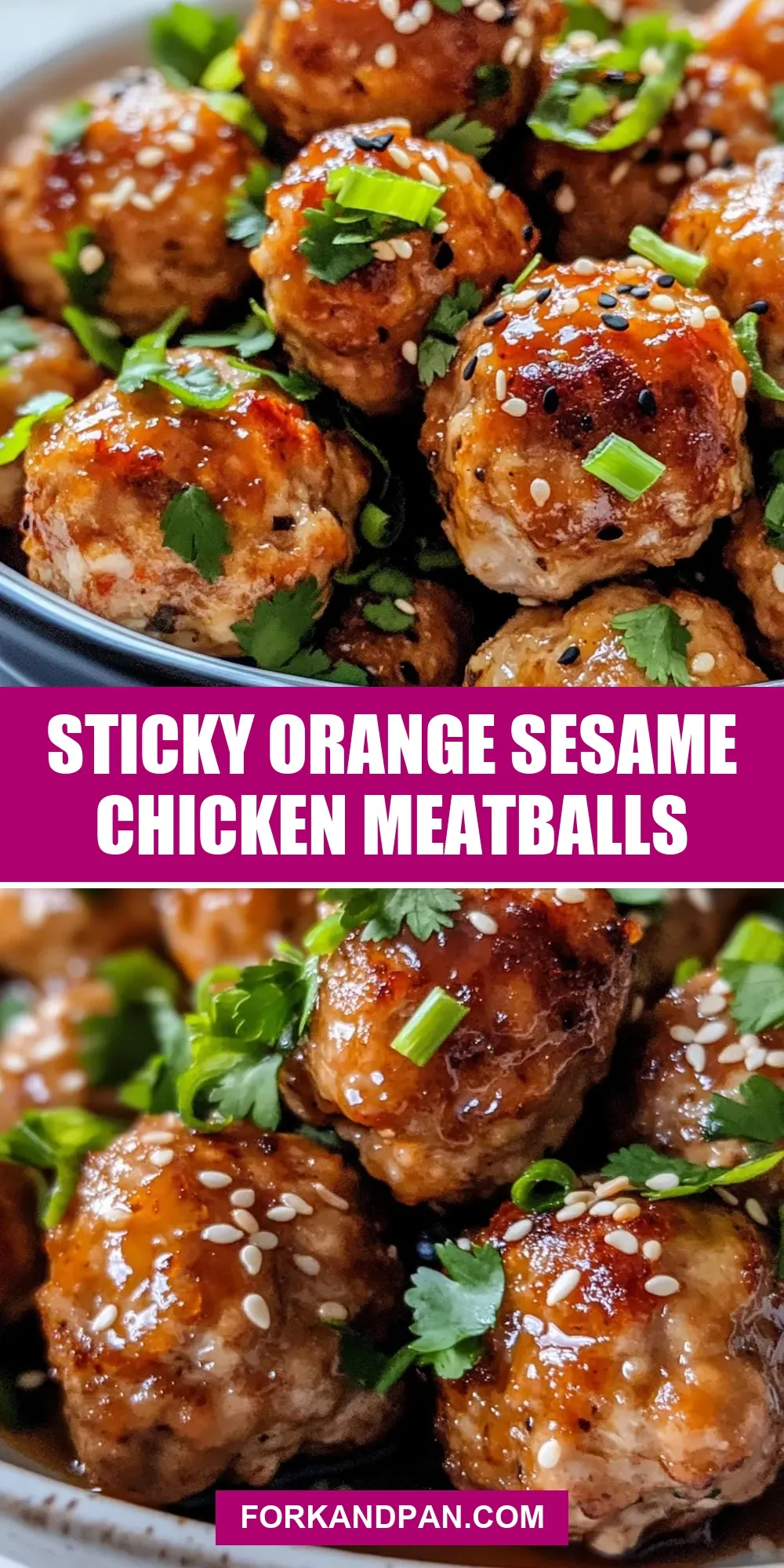 How To Make Homemade Sticky Orange Sesame Chicken Meatballs