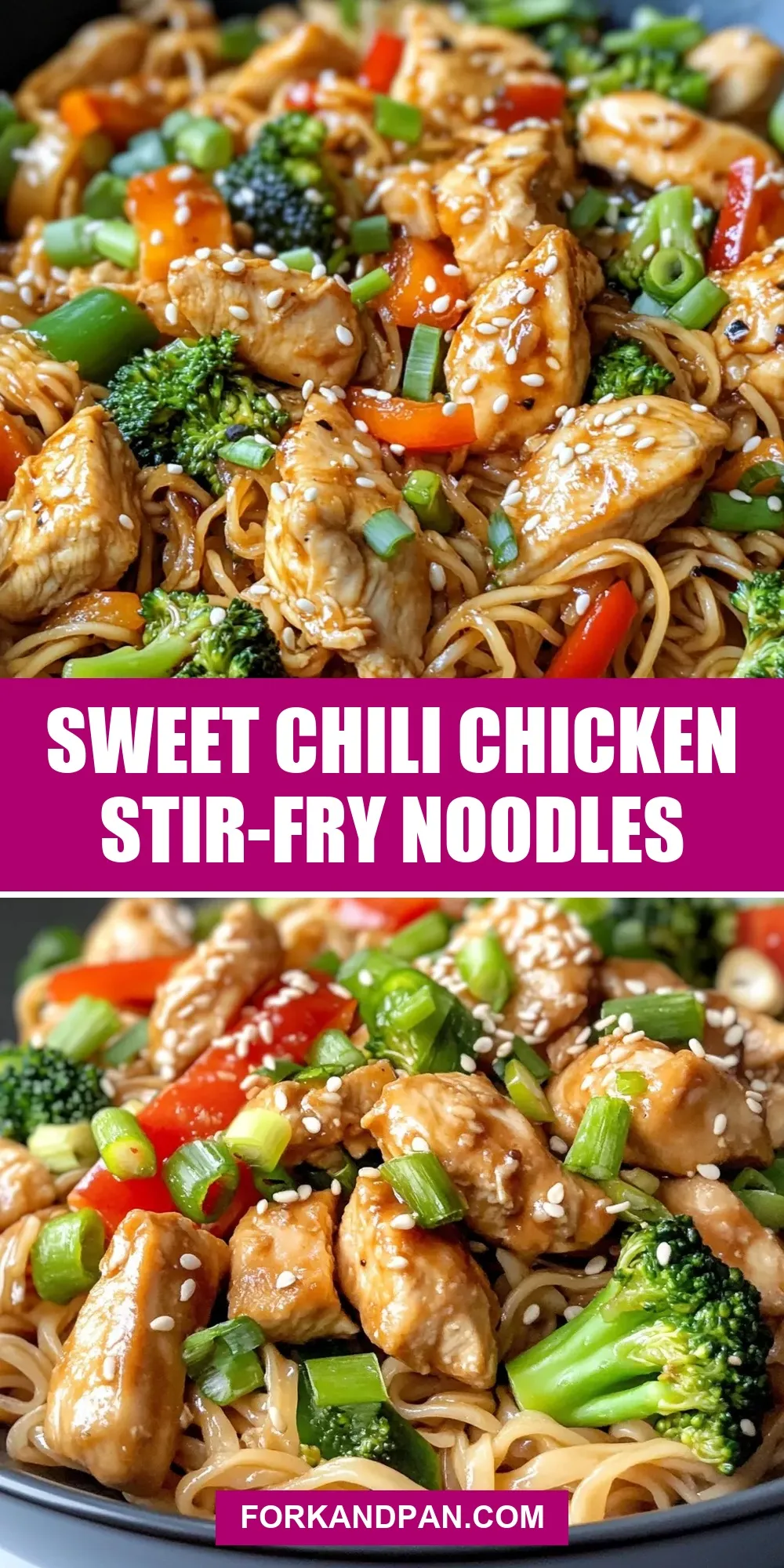 Delicious Sweet Chili Chicken Stir-Fry Noodles