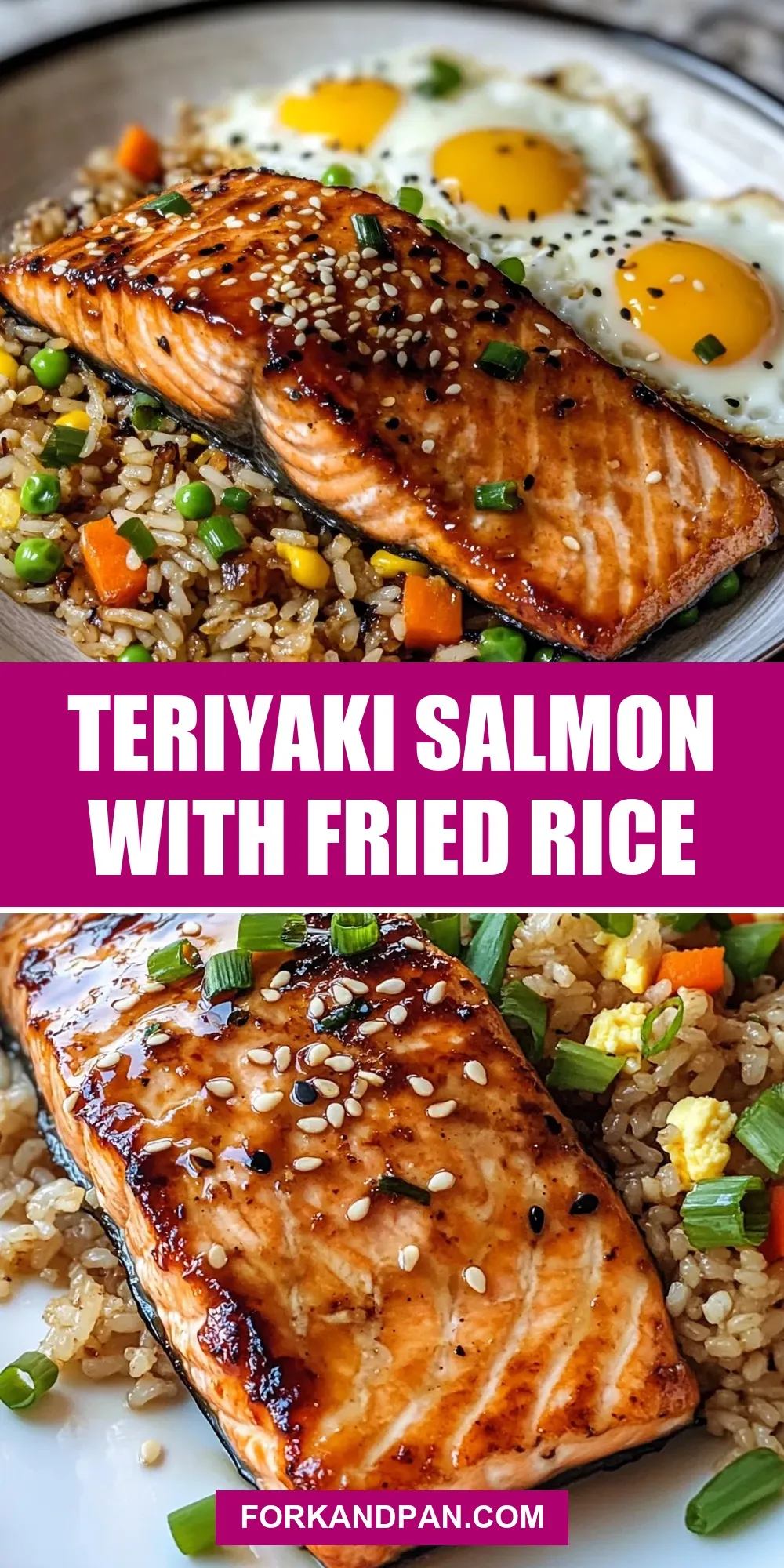 Easy Teriyaki Salmon With Fried Rice Recipe