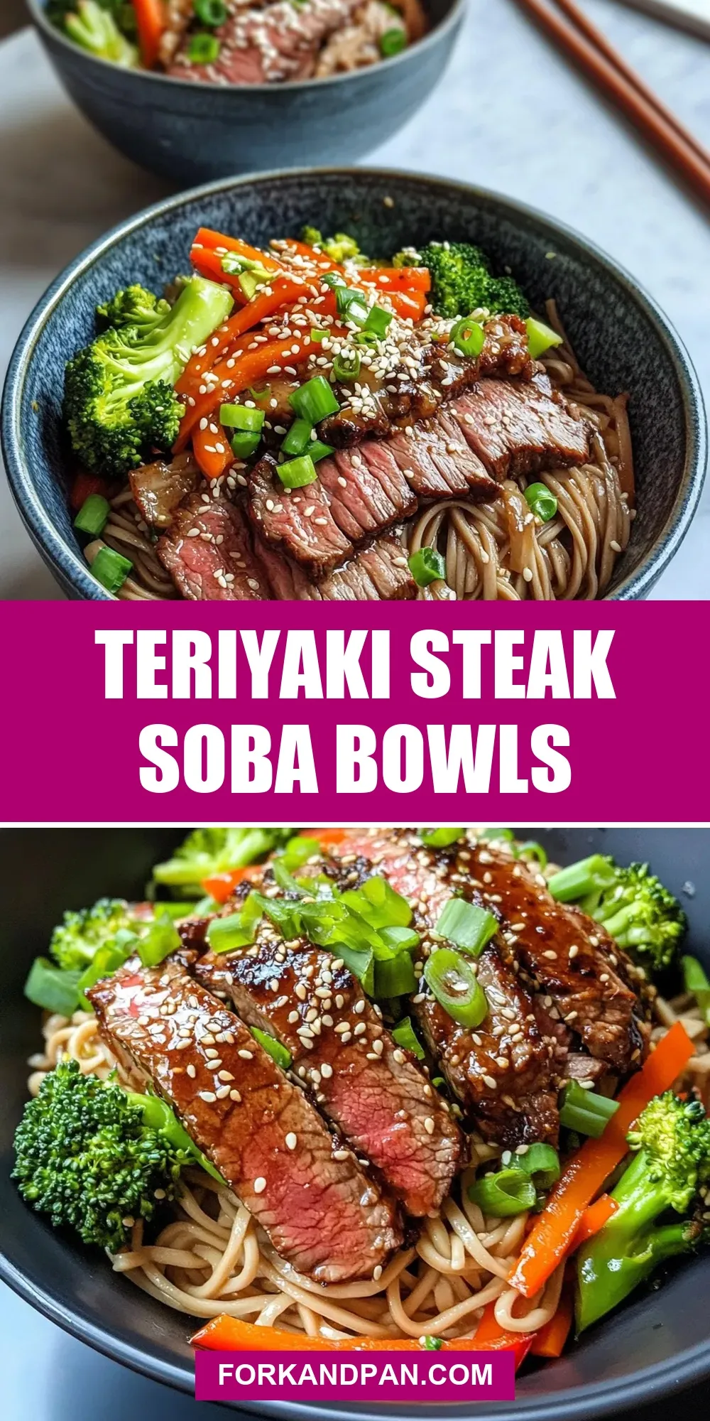 The Best Teriyaki Steak Soba Bowls Ever