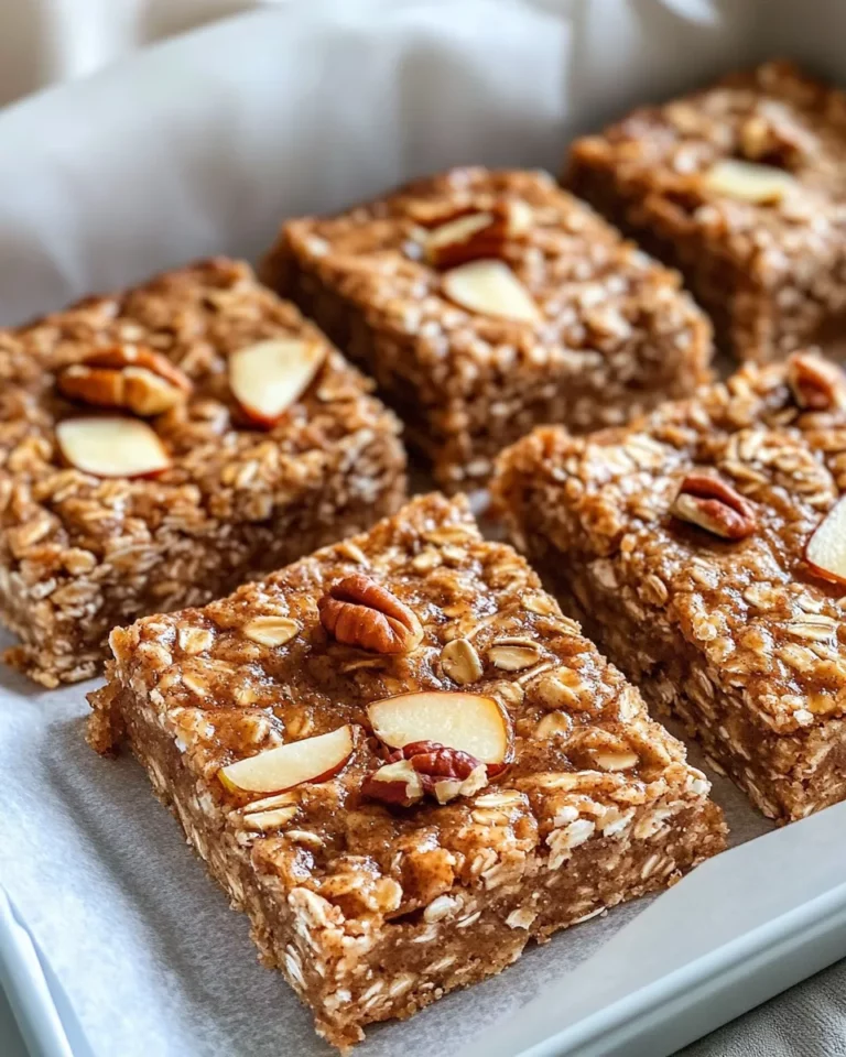 Homemade Apple Cinnamon Oat Breakfast Bars photo