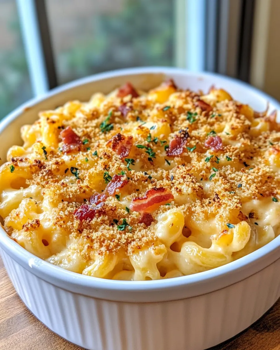 Homemade Butternut Squash Mac & Cheese with Bacon recipe photo