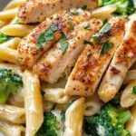 Homemade Cajun Chicken Alfredo with Broccoli & Penne recipe photo