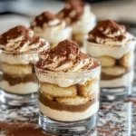 Homemade Classic Tiramisu Cups with Cocoa Dust recipe photo