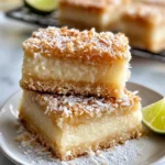 Homemade Coconut Lime Bars with Toasted Shredded Coconut recipe photo