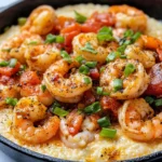 Homemade Creamy Cajun Shrimp & Grits Skillet photo