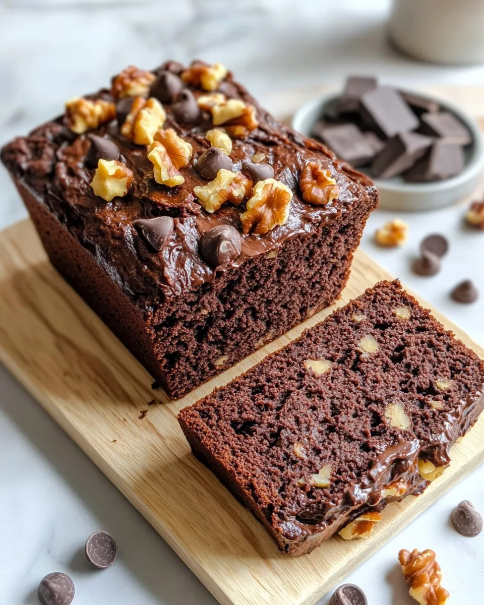Classic Double Chocolate Zucchini Bread with Walnuts dish photo