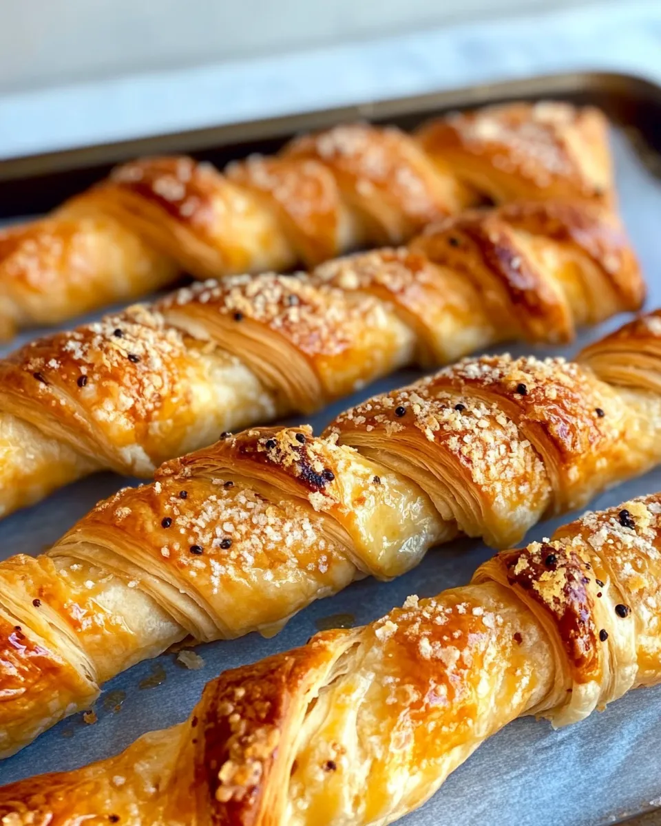Homemade Honey Mustard Danish Pastry Twists recipe photo