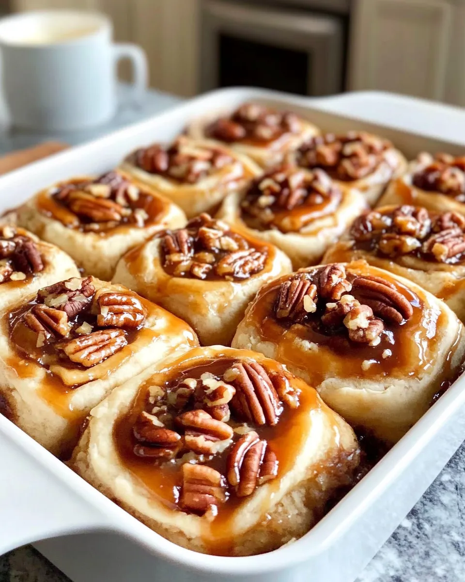 Easy Maple Pecan Sticky Buns with Caramel Glaze dish photo