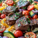 Homemade Mediterranean Lamb Chops & Couscous Sheet-Pan Dinner photo