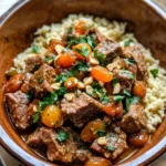 Homemade Moroccan Lamb Tagine with Apricots & Almonds recipe photo
