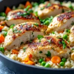 Homemade One-Skillet Ranch Chicken & Rice Bake photo