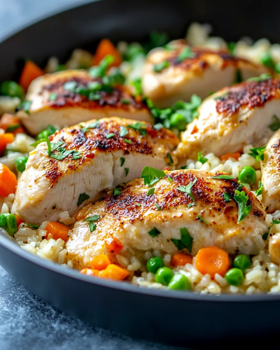 Homemade One-Skillet Ranch Chicken & Rice Bake photo