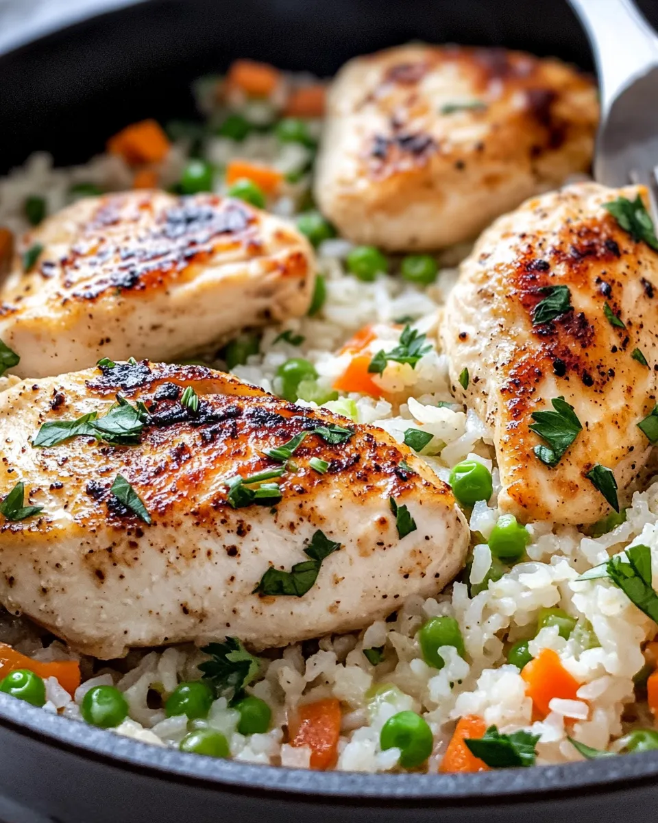 Delicious One-Skillet Ranch Chicken & Rice Bake dish photo