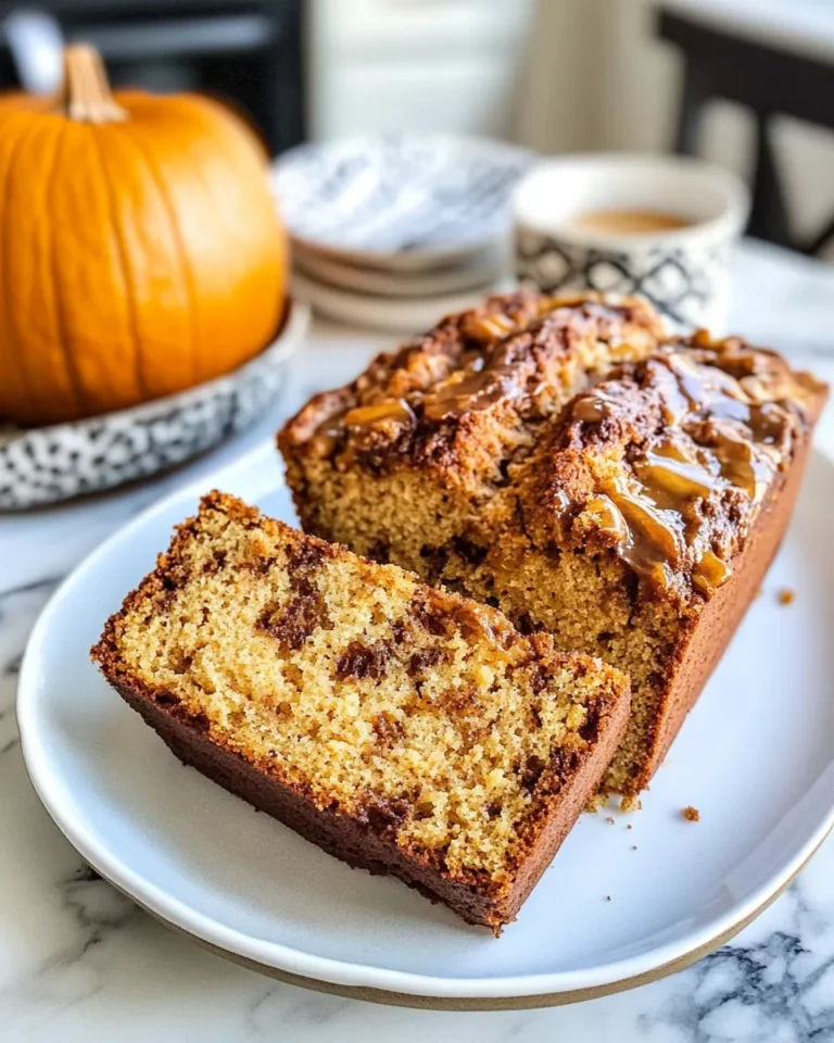 Homemade Pumpkin Bread with Maple Butter Swirl recipe photo