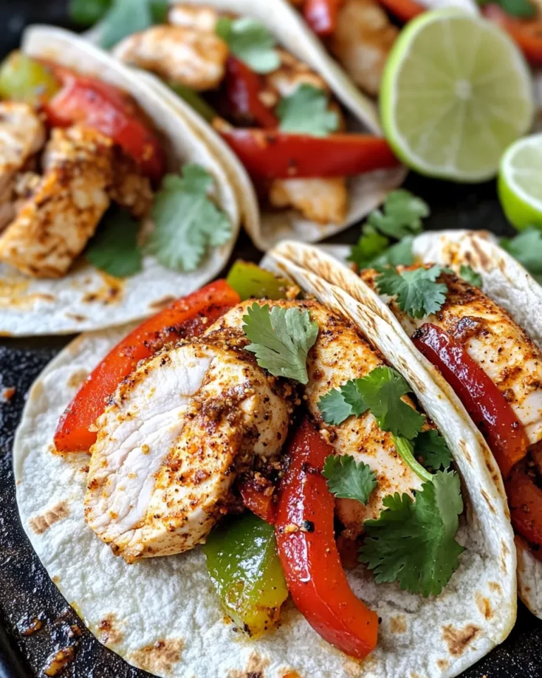 Homemade Sheet-Pan Fajita Chicken & Peppers Wraps recipe photo