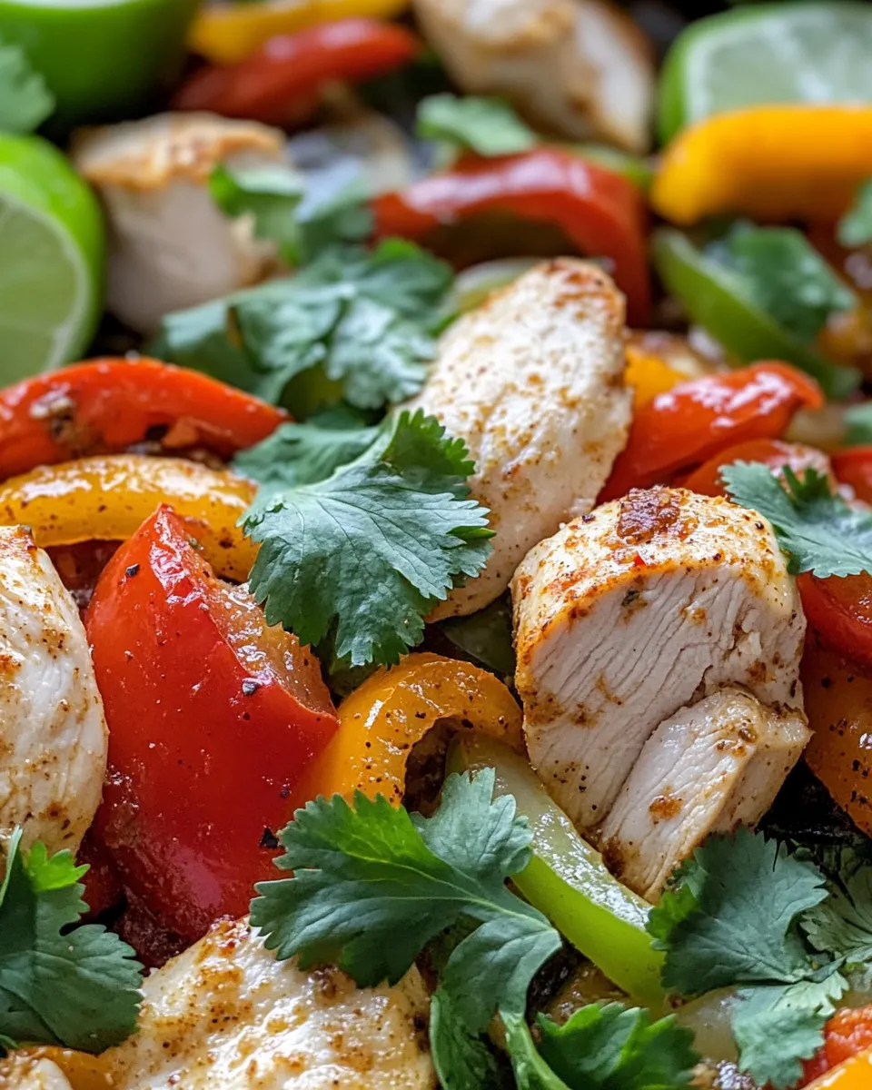 Classic Sheet-Pan Fajita Chicken & Peppers Wraps dish photo