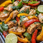 Homemade Sheet-Pan Greek Veggie & Chicken Fajitas recipe photo