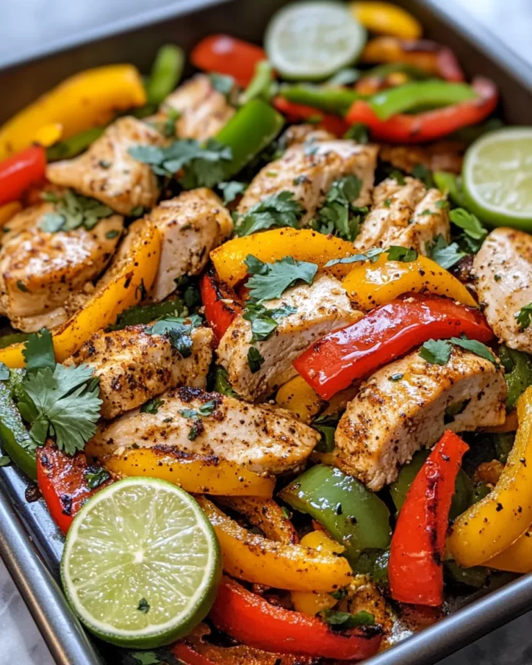 Homemade Sheet-Pan Greek Veggie & Chicken Fajitas recipe photo