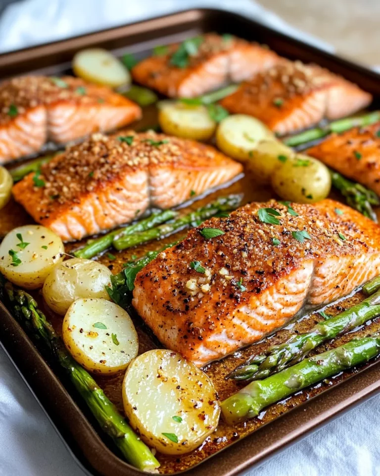 Homemade Sheet-Pan Honey Mustard Salmon & Veggies photo