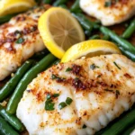Homemade Sheet-Pan Lemon Garlic Cod with Green Beans photo