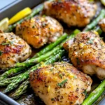 Homemade Sheet-Pan Lemon Herb Chicken with Asparagus recipe photo