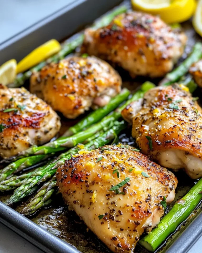 Homemade Sheet-Pan Lemon Herb Chicken with Asparagus recipe photo