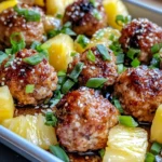 Homemade Sheet-Pan Teriyaki Meatballs & Pineapple photo