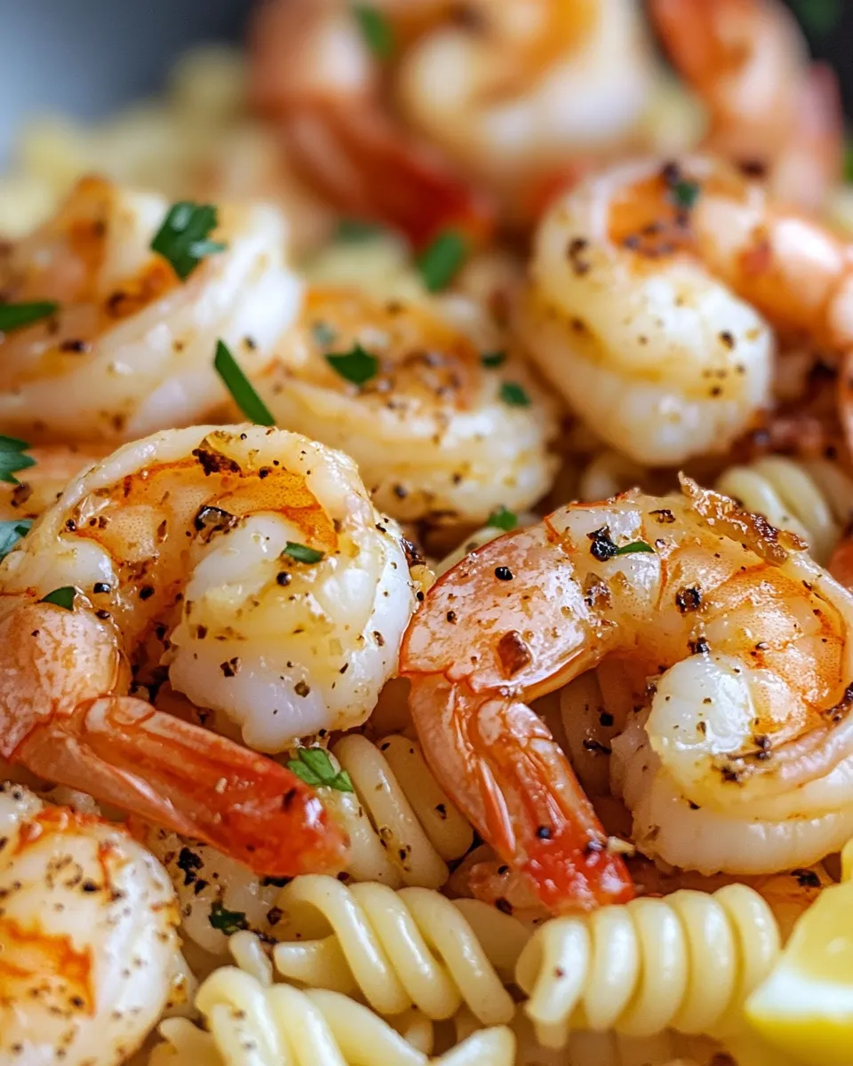 Delicious Skillet Garlic Butter Shrimp & Fusilli dish photo