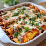 Homemade Sweet Potato & Black Bean Enchilada Casserole recipe photo