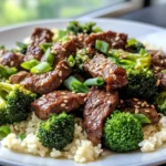 Homemade Teriyaki Beef & Broccoli with Cauliflower Rice recipe photo