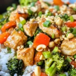 Homemade Thai Peanut Chicken & Vegetable Stir-Fry recipe photo