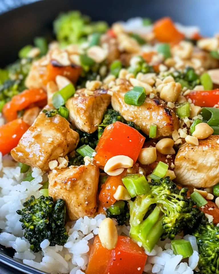 Homemade Thai Peanut Chicken & Vegetable Stir-Fry recipe photo