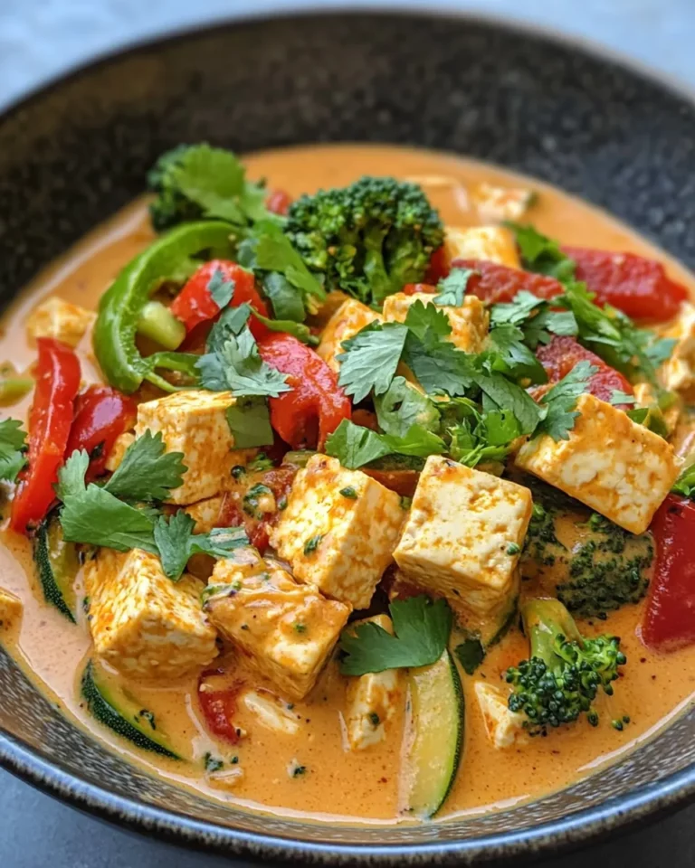 Homemade Vegan Thai Coconut Curry Tofu & Veggies recipe photo