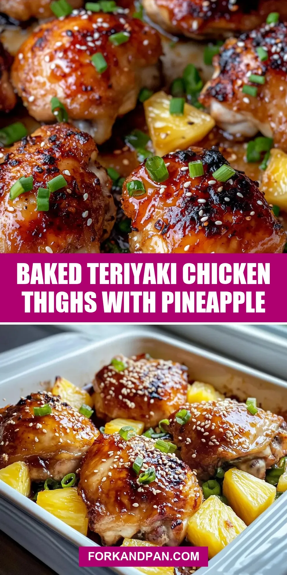 Baked Teriyaki Chicken Thighs With Pineapple Recipe
