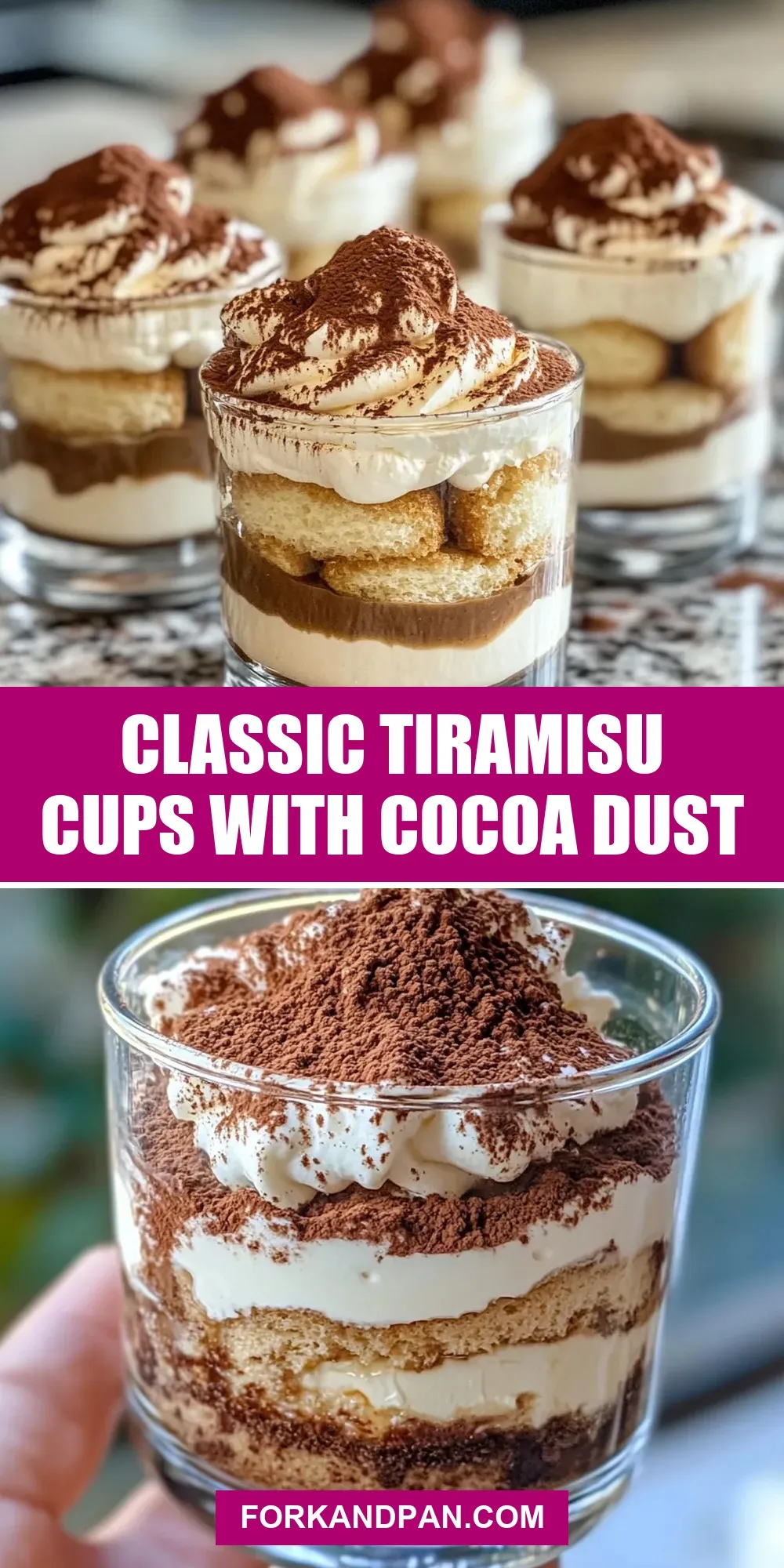 The Best Classic Tiramisu Cups With Cocoa Dust Ever