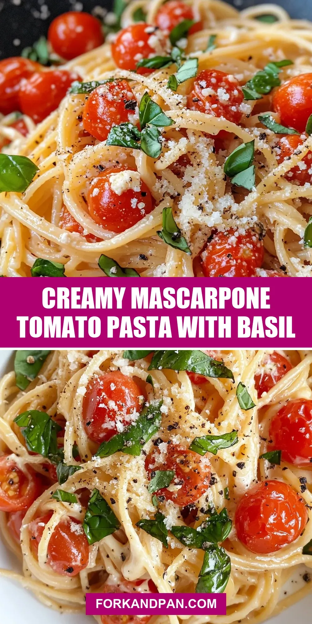Creamy Mascarpone Tomato Pasta With Basil (The Best & Delicious)