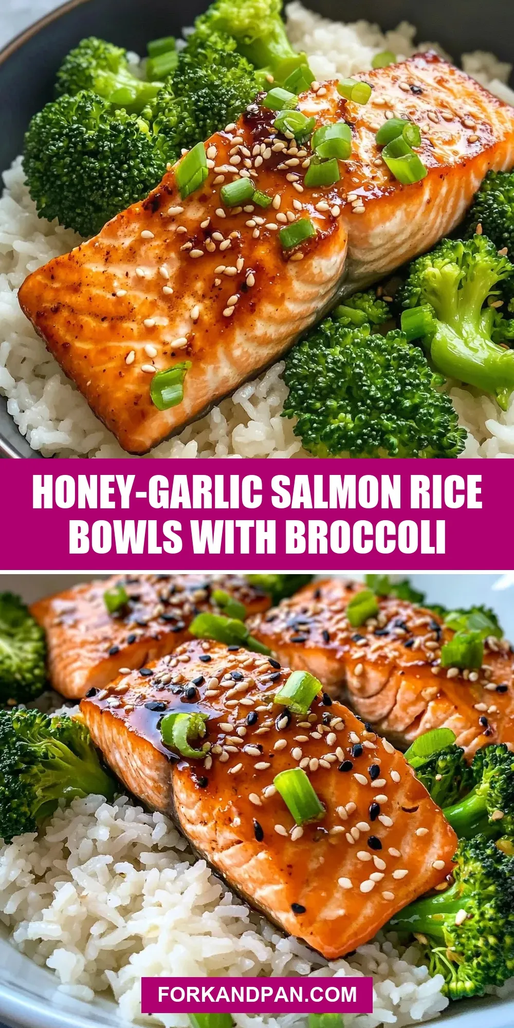How To Make Quick Honey-Garlic Salmon Rice Bowls With Broccoli