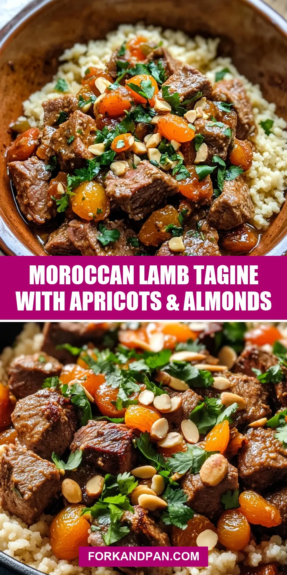Homemade Moroccan Lamb Tagine With Apricots & Almonds